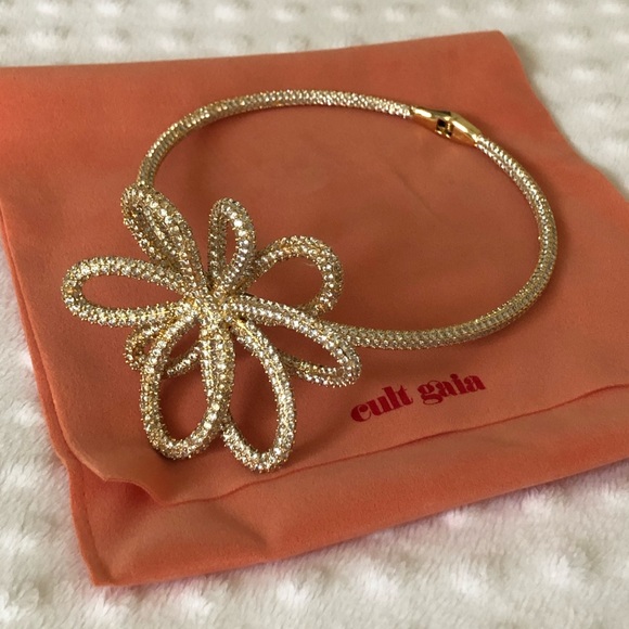 Cult Gaia Bloom Chocker Rhinestone Clear - Picture 3 of 12